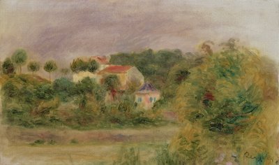 Huizen in het park door Pierre Auguste Renoir